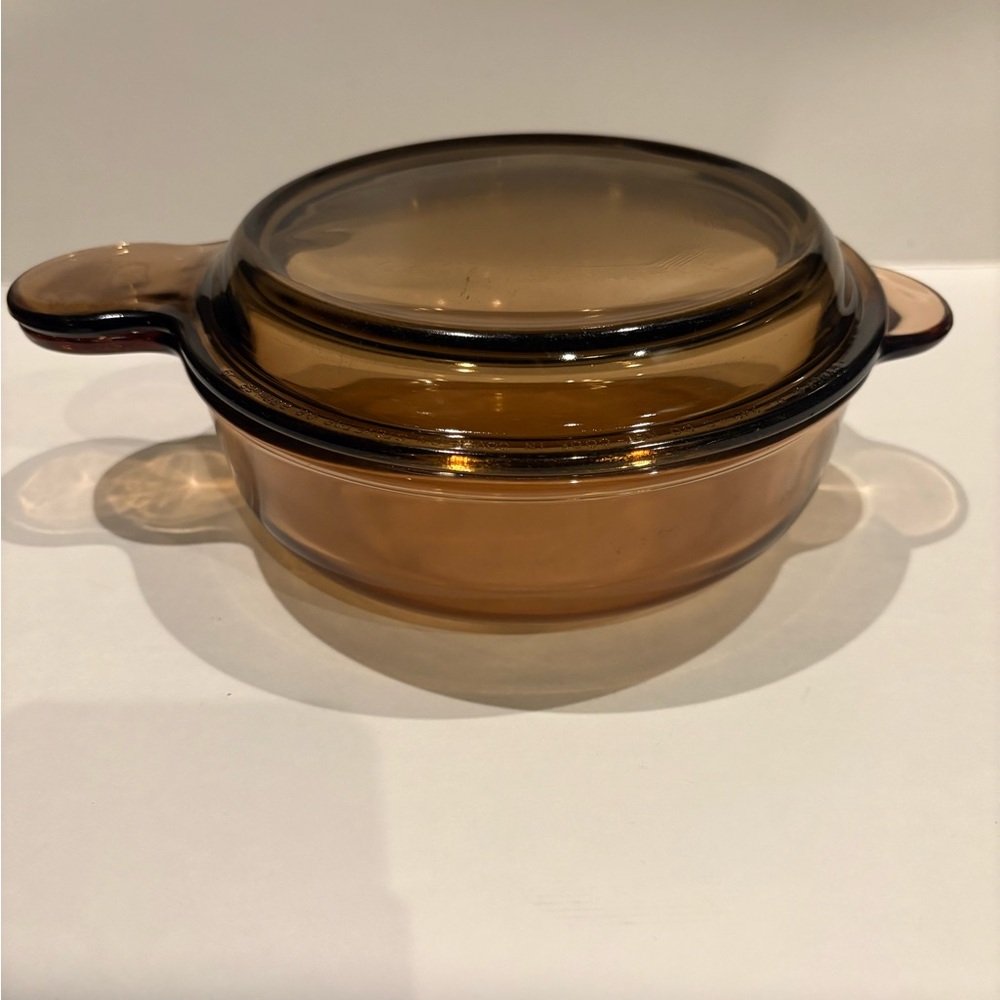 Corningware Bisions Amber Glass Grab It Bowl